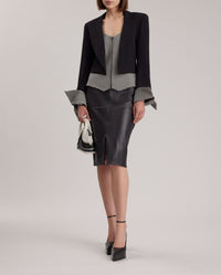 Veste Mia à empiècements - Black