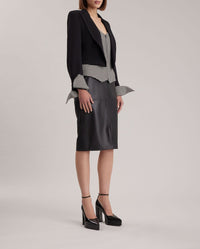 Veste Mia à empiècements - Black
