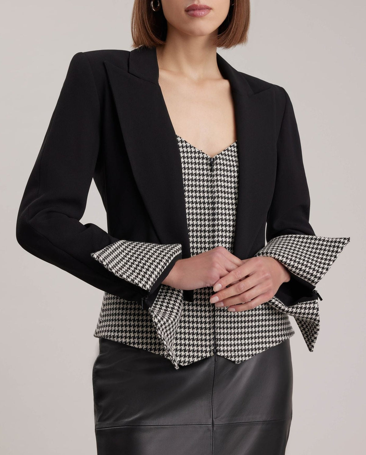 Veste Mia à empiècements - Black