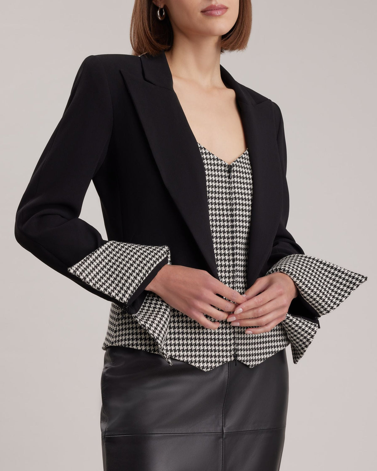 Veste Mia à empiècements - Black