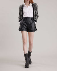 Gilet long Conga en laine - Black & White