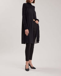 Tunique bi-matière Gabin - Black