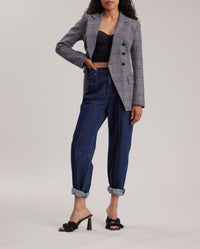 Jean mom Ira - Dark Navy