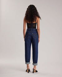 Jean mom Ira - Dark Navy
