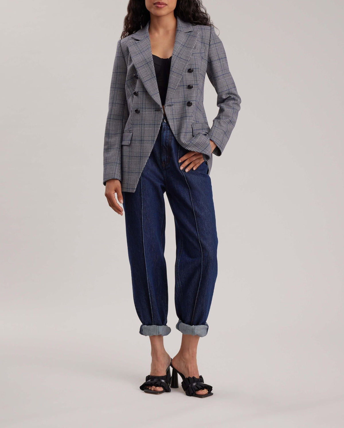 Jean mom Ira - Dark Navy
