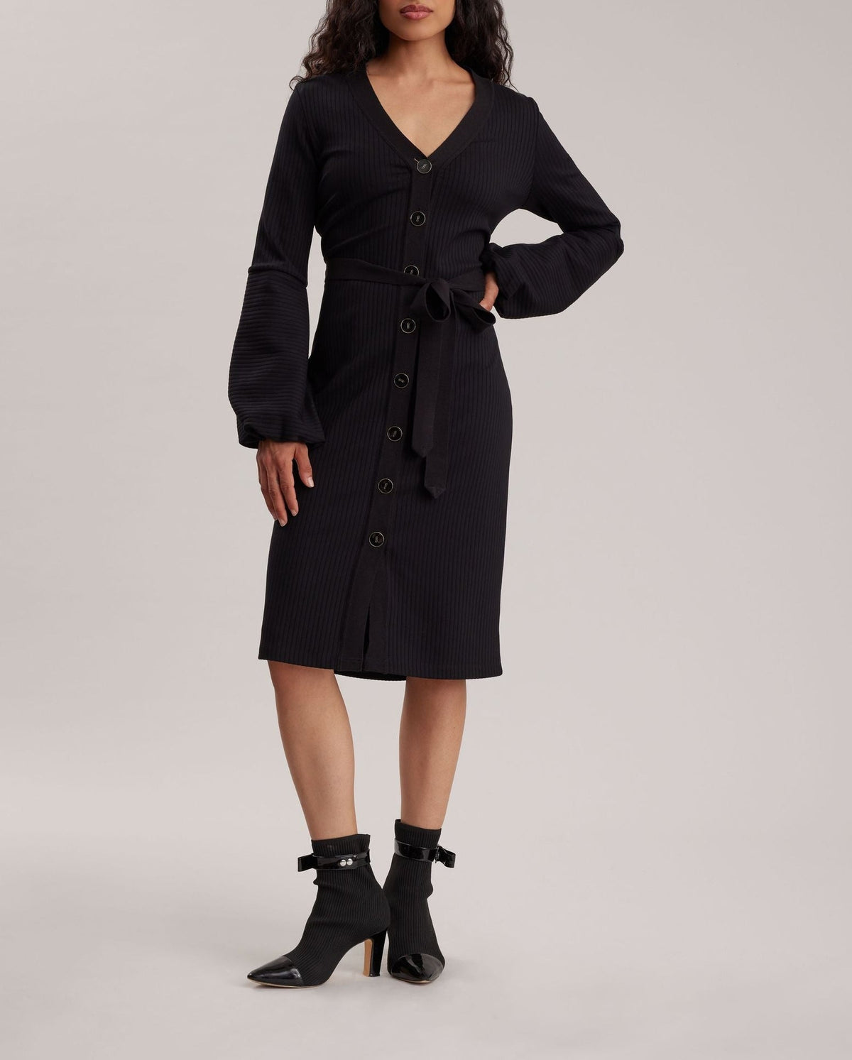 Robe Smooth ajustée - Black