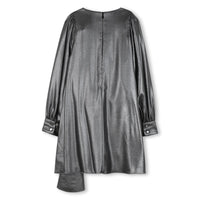 Robe plissée asymétrique - Platinium