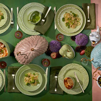 Bol Haas Mojave en porcelaine - Vert & Or