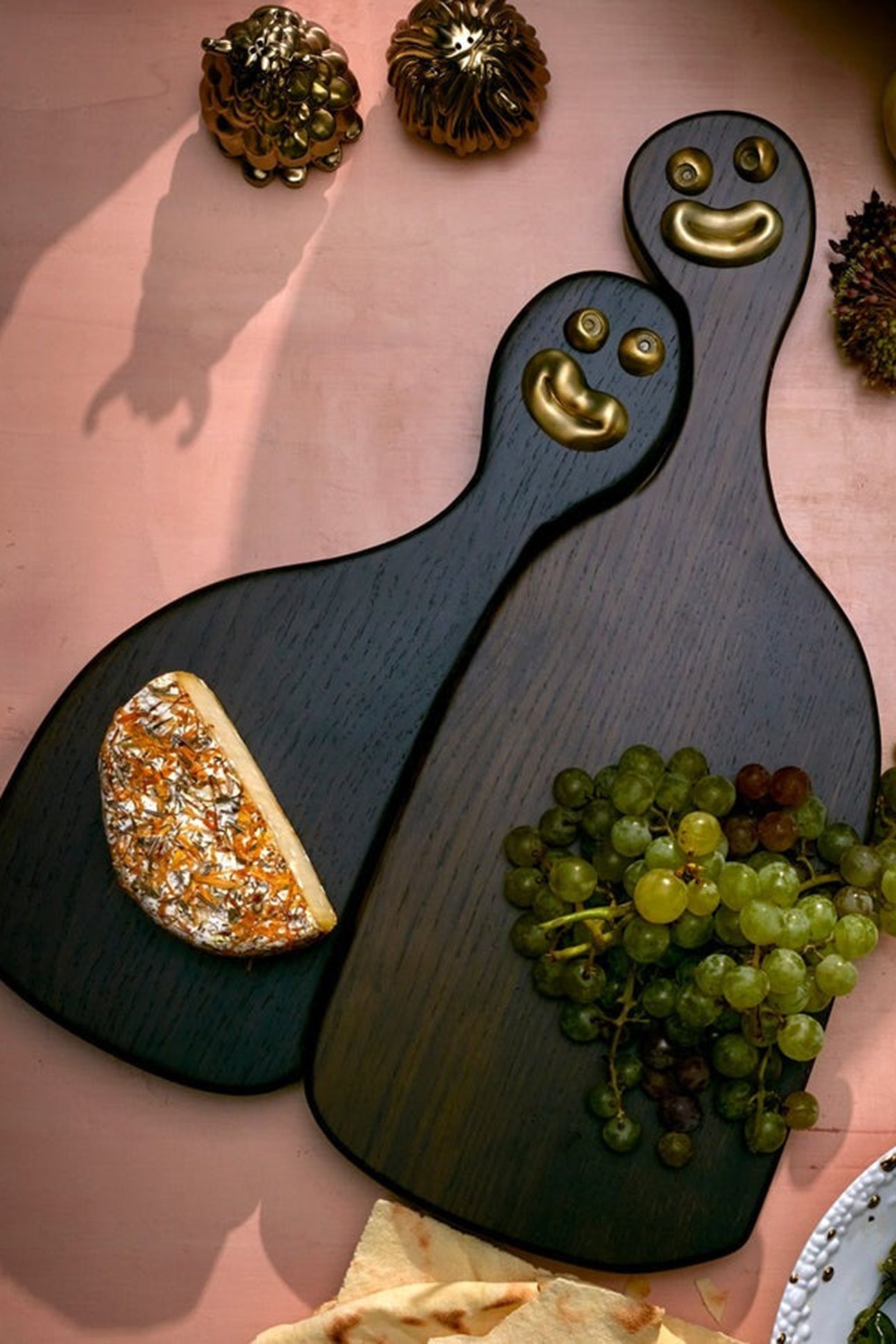 Plateaux à fromage emboîtables Haas Brothers en bois - Marron
