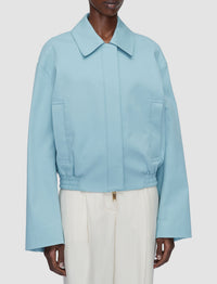 Haddou cotton bomber jacket - Chambray
