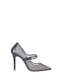Escarpins Hally 105 en cuir - Black Mesh