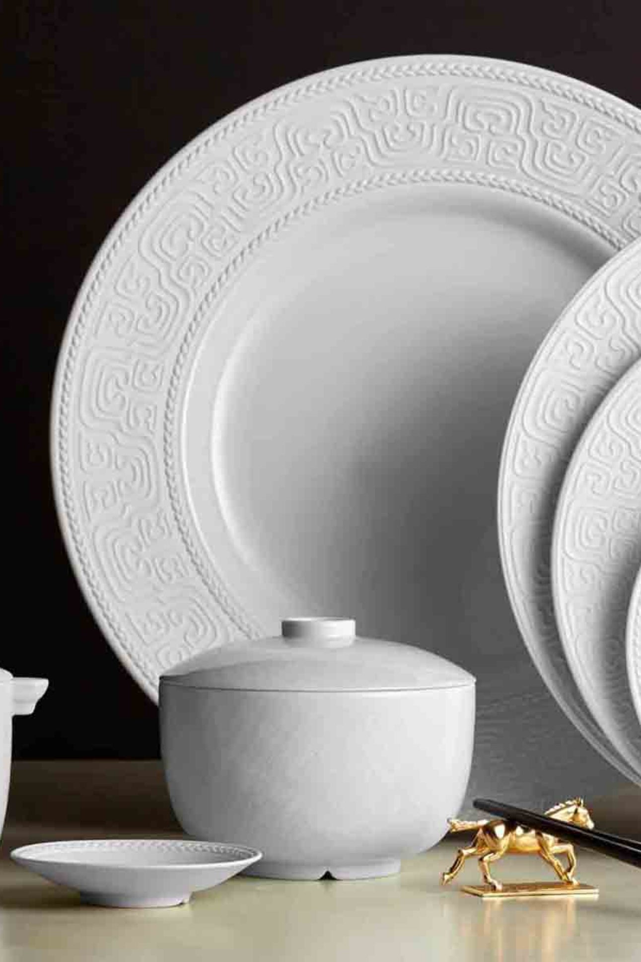 Bol à riz Han en porcelaine - Blanc