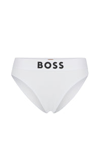 Boss" elastic band briefs - White