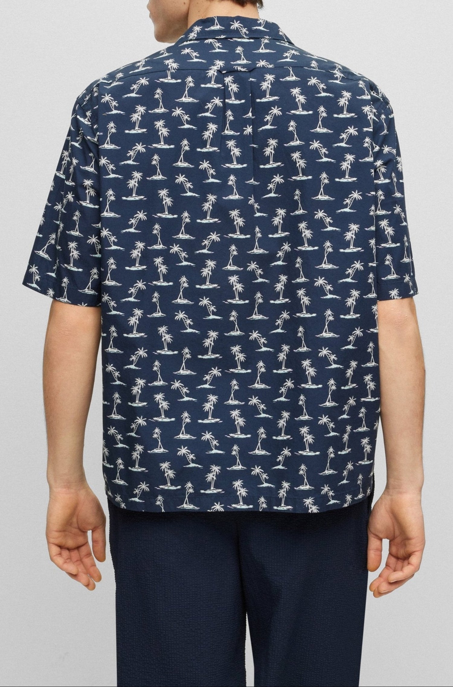 Chemise Lars à manches courtes - Dark Blue