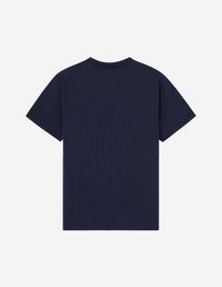 T-shirt coupe droite avec écusson - Navy