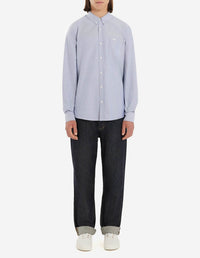 Chemise à poche brodée - Light Blue