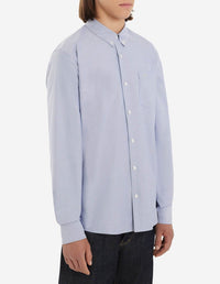 Embroidered pocket folder - Light Blue