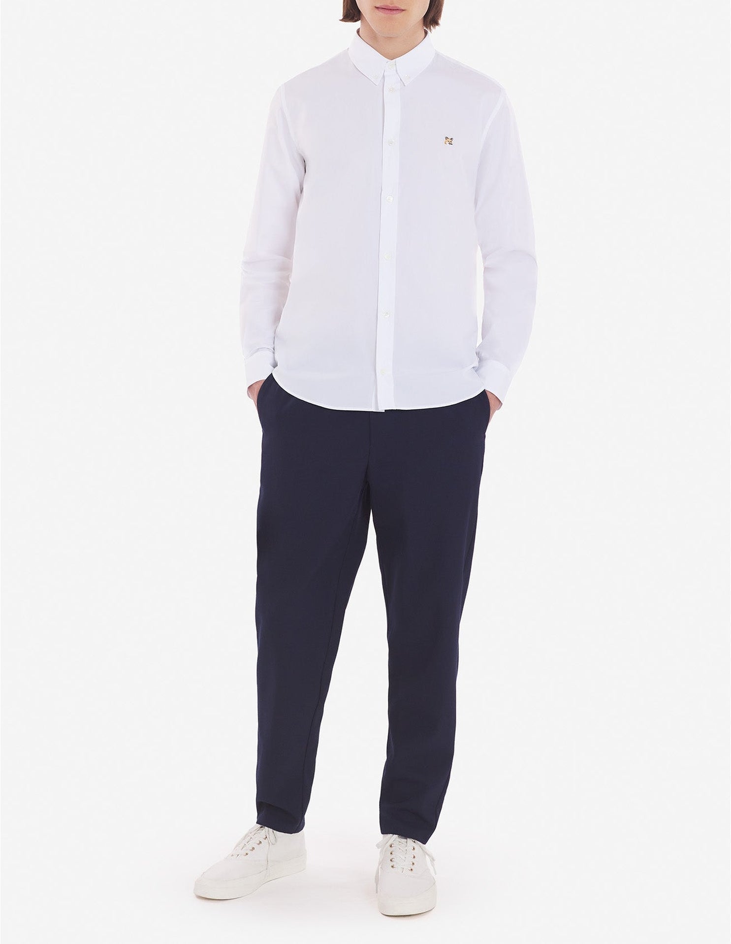 Chemise avec broderie - White