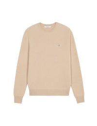 Baby Fox fine knit wool jumper - Beige