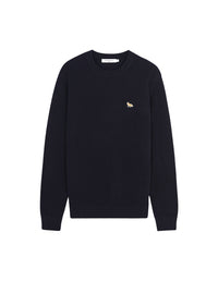 Baby Fox fine knit wool jumper - Navy
