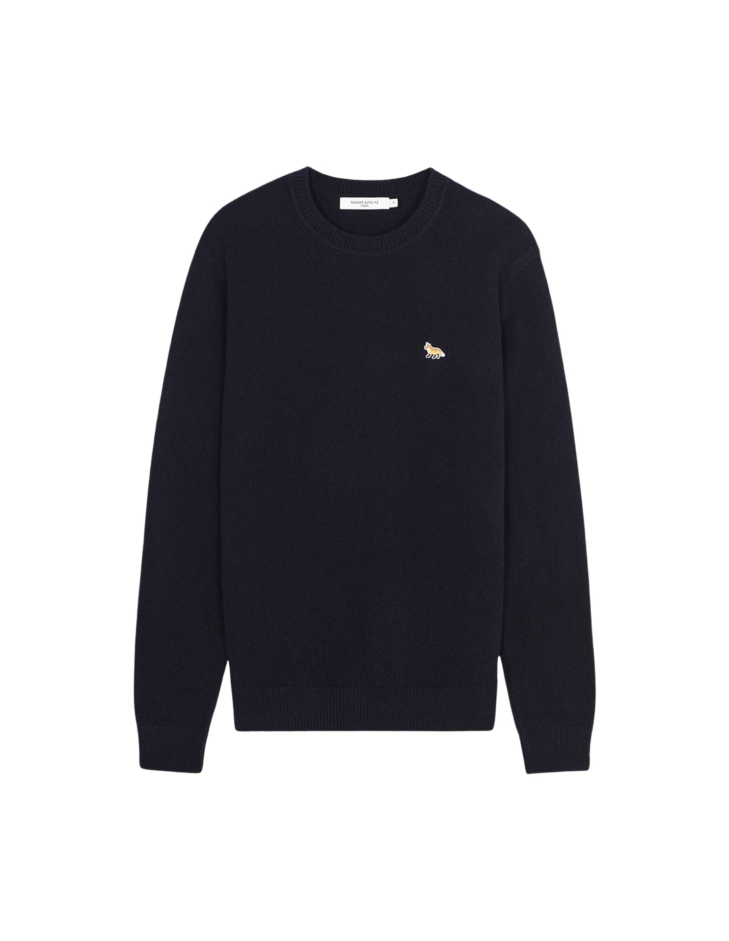Baby Fox fine knit wool jumper - Navy
