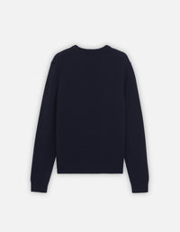 Pull avec écusson en laine - Navy