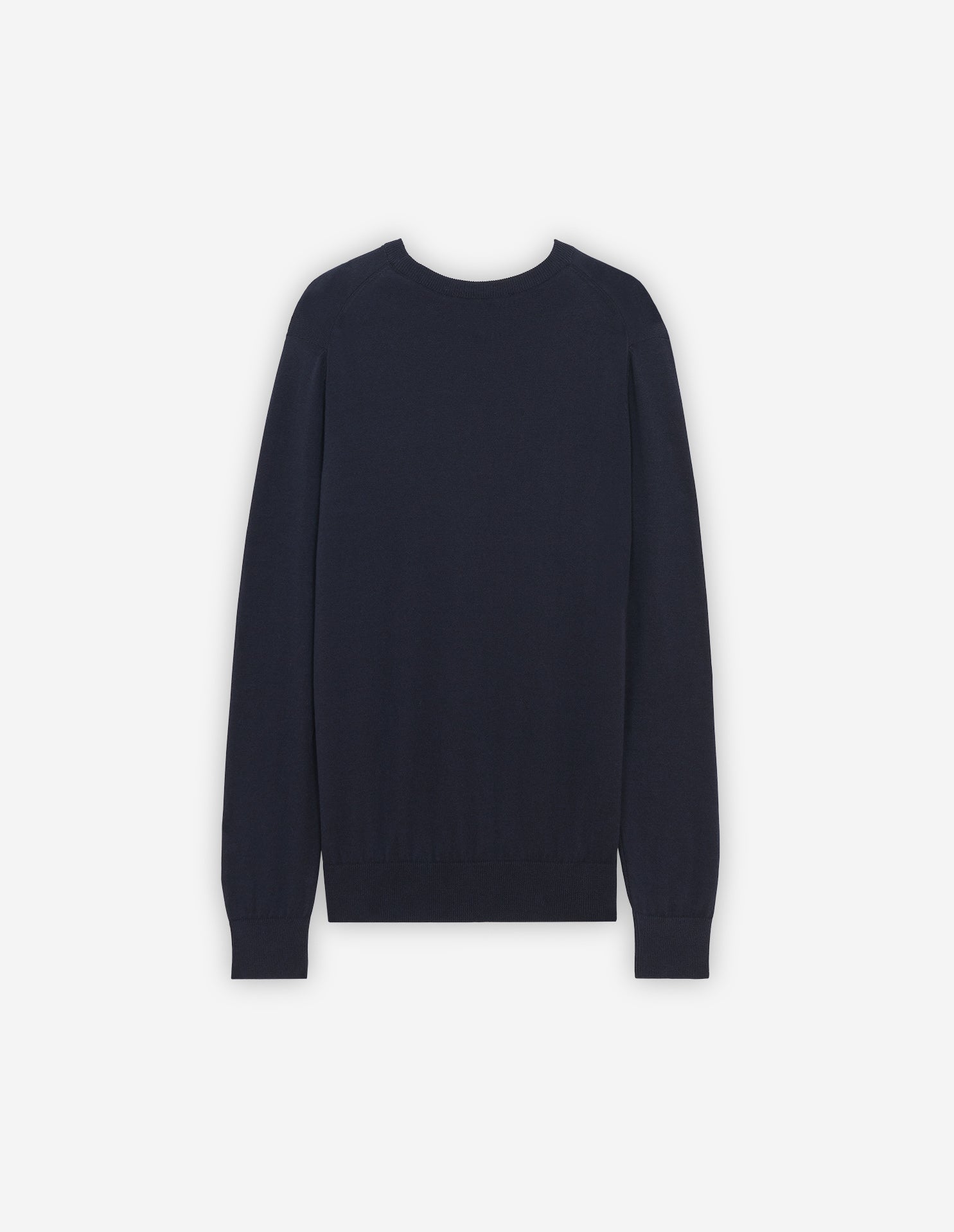 Pull à manches longues avec écusson en laine - Navy