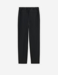 Pantalon droit avec broderie - Black