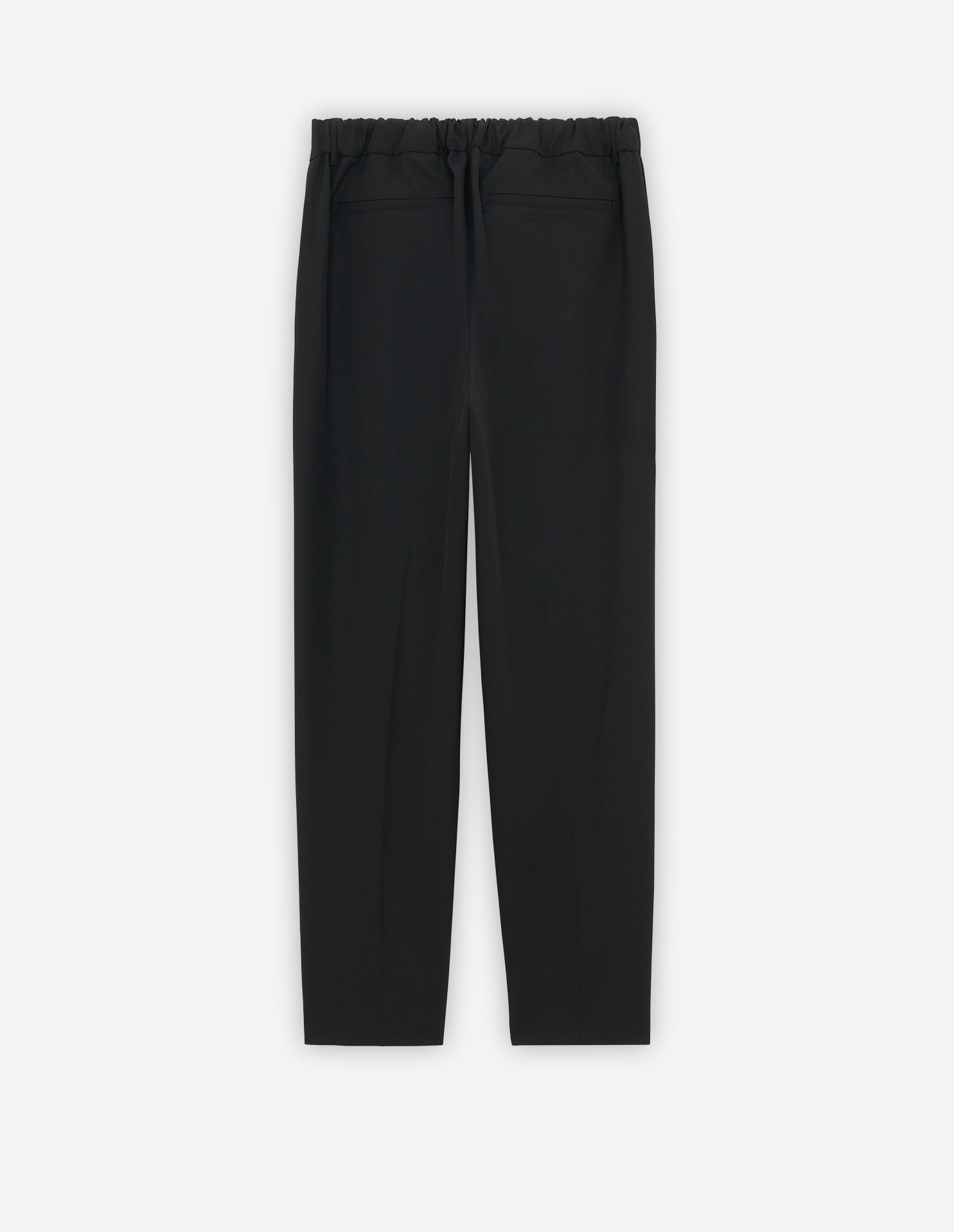 Pantalon droit avec broderie - Black