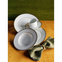 Sucrier Aegean - Blanc & Or