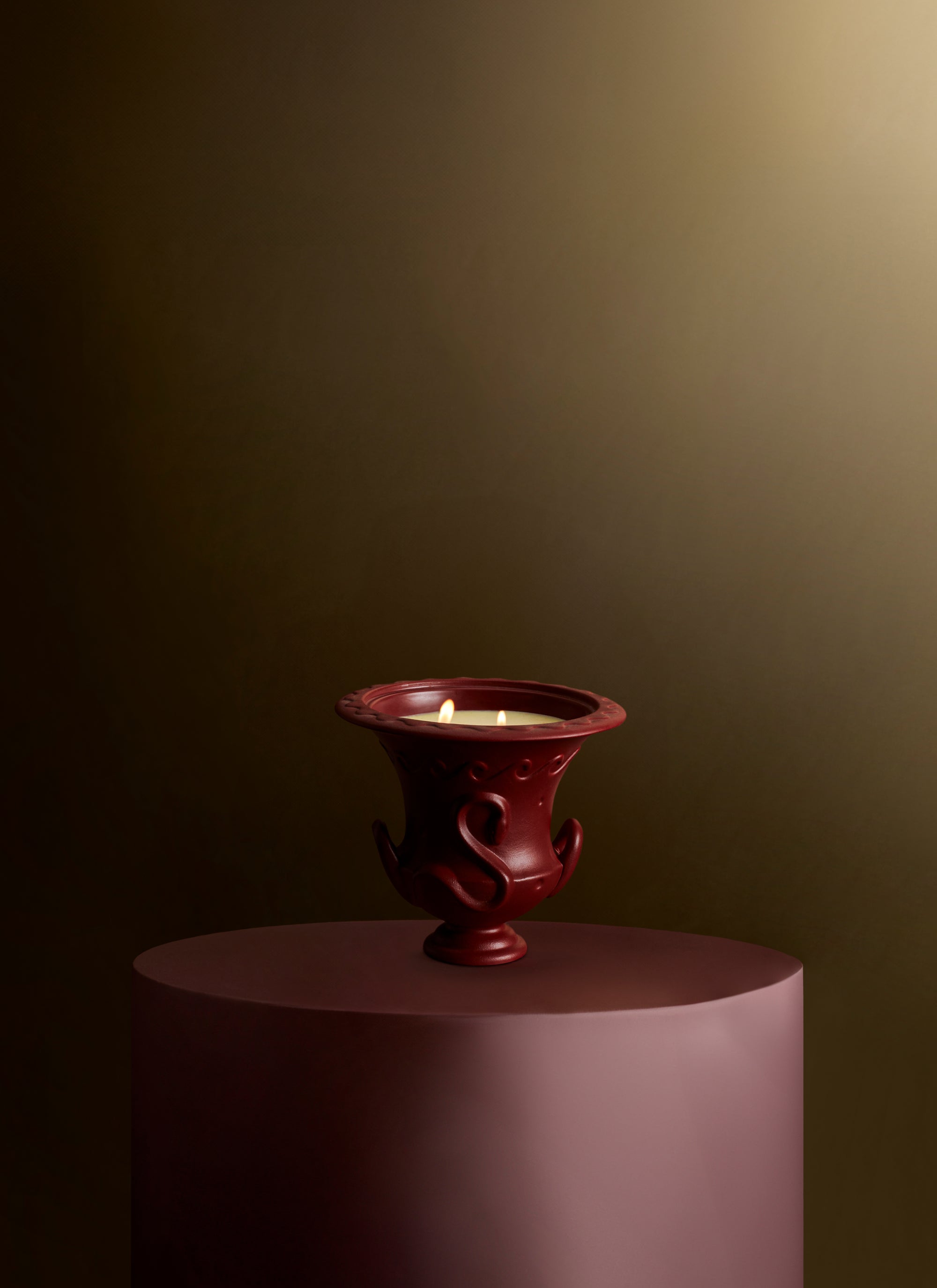 Bougie Panthéon en porcelaine - Hydra