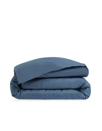 Housse de couette en satin de coton - Bleu
