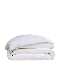 Housse de couette en percale de coton - Gris