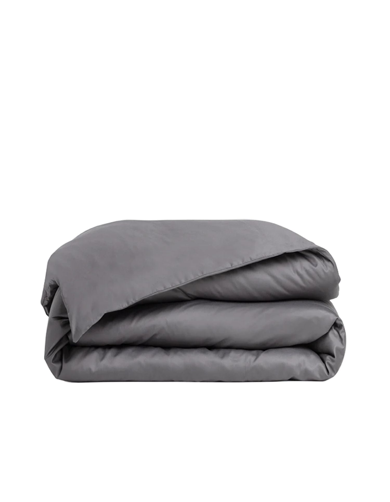 Housse de couette en percale de coton - Gris