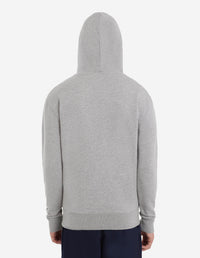 Sweat à capuche avec écusson - Grey Melange