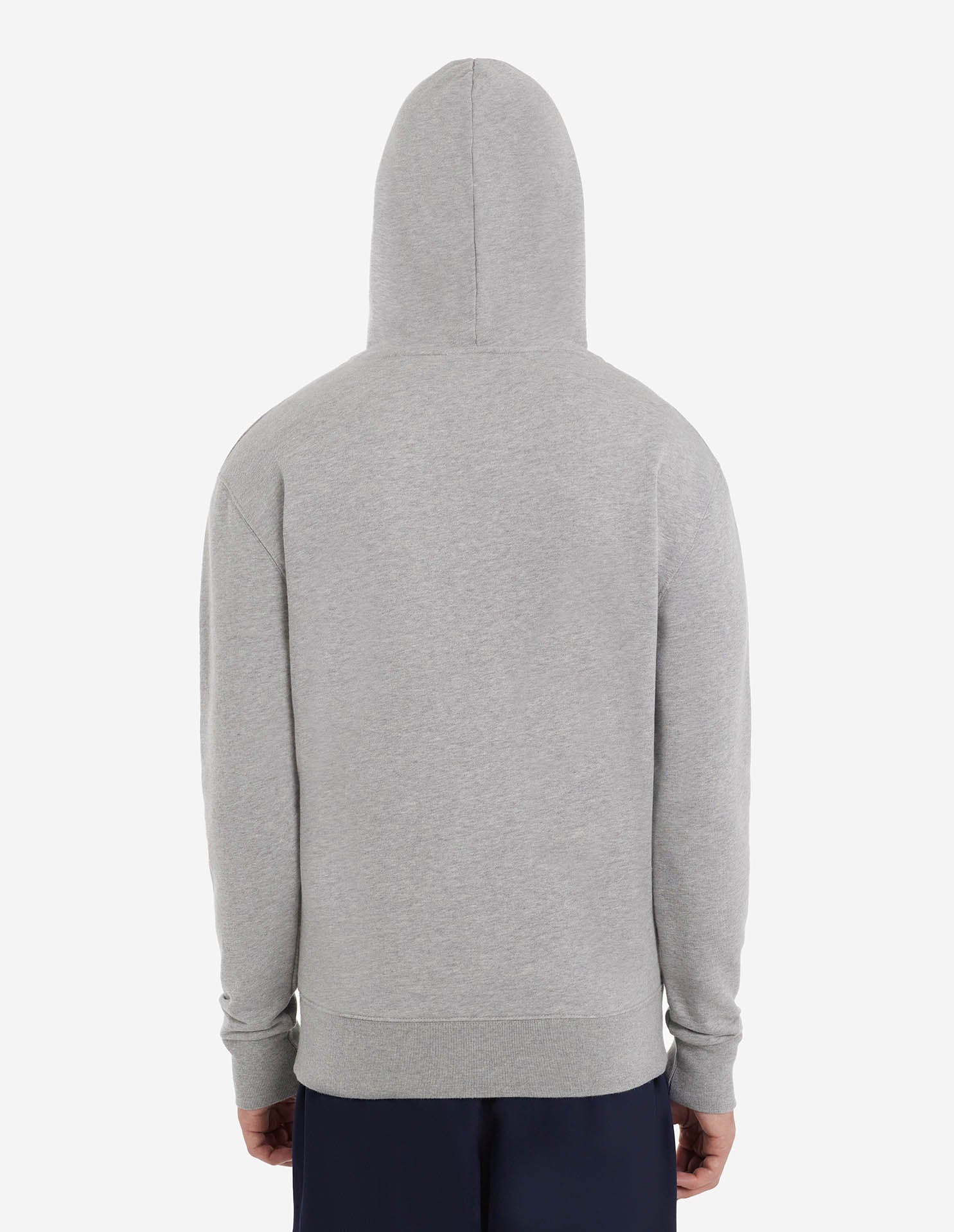 Sweat à capuche avec écusson - Grey Melange