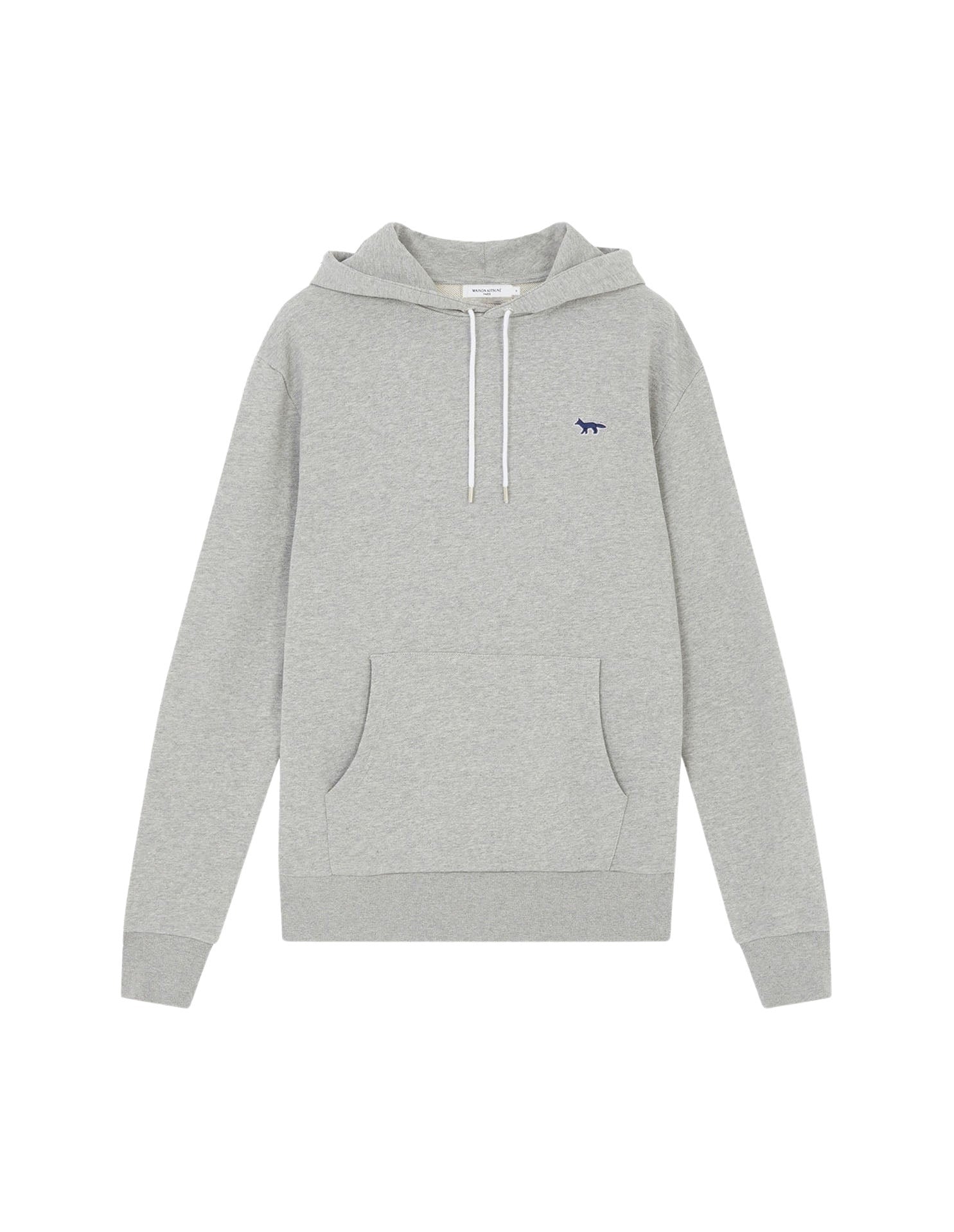 Sweat à capuche avec écusson - Grey Melange