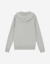 Sweat à capuche avec écusson - Grey Melange