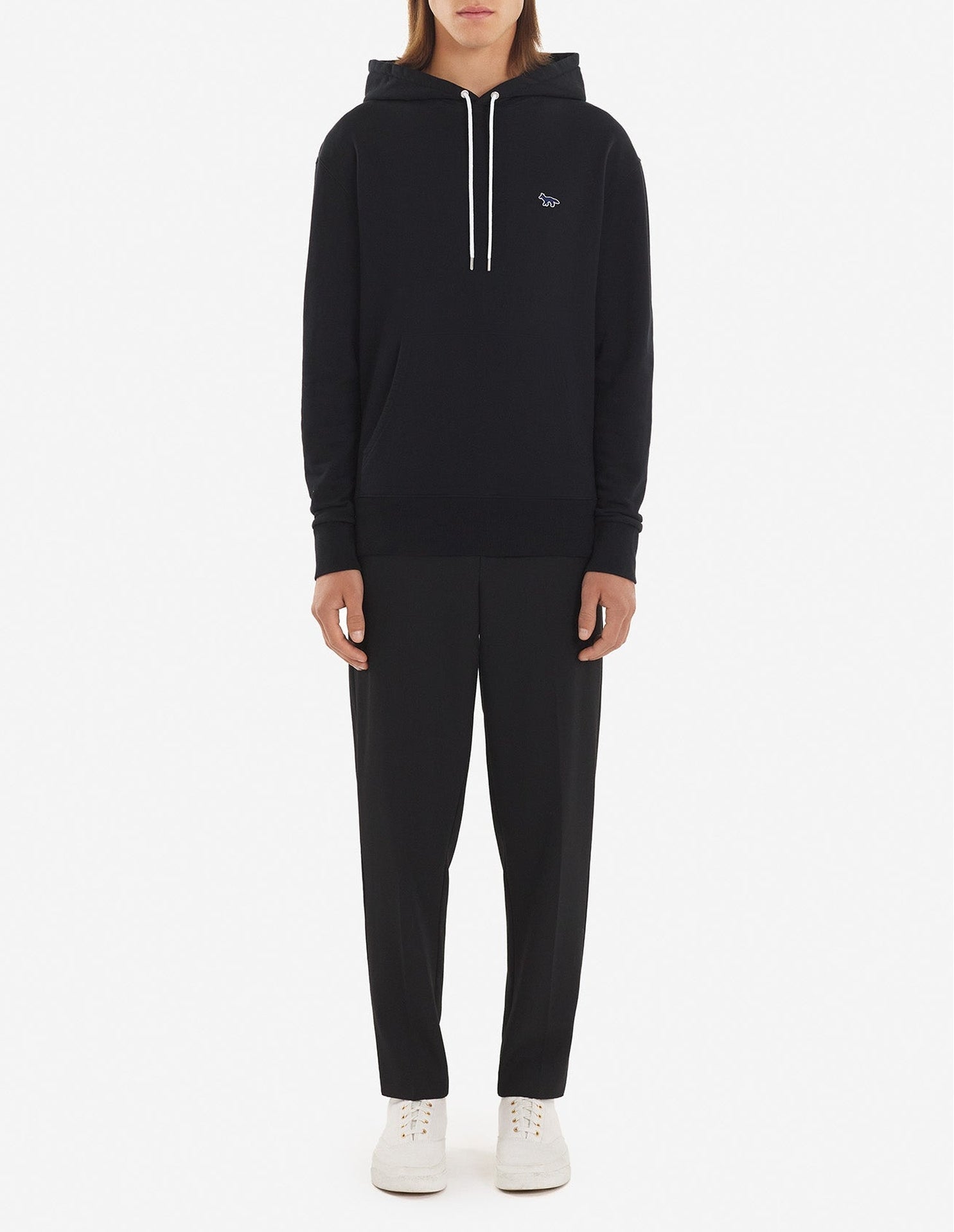 Sweat à capuche avec écusson - Black