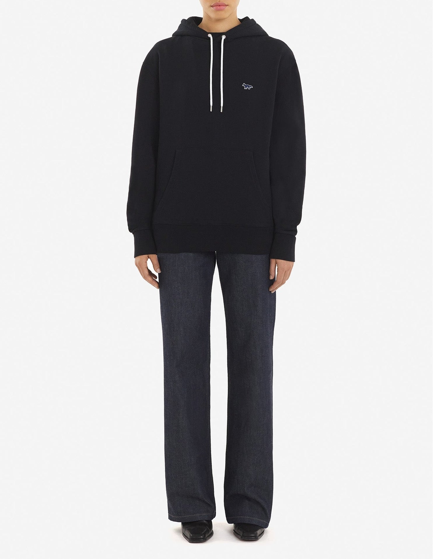 Sweat à capuche avec écusson - Black