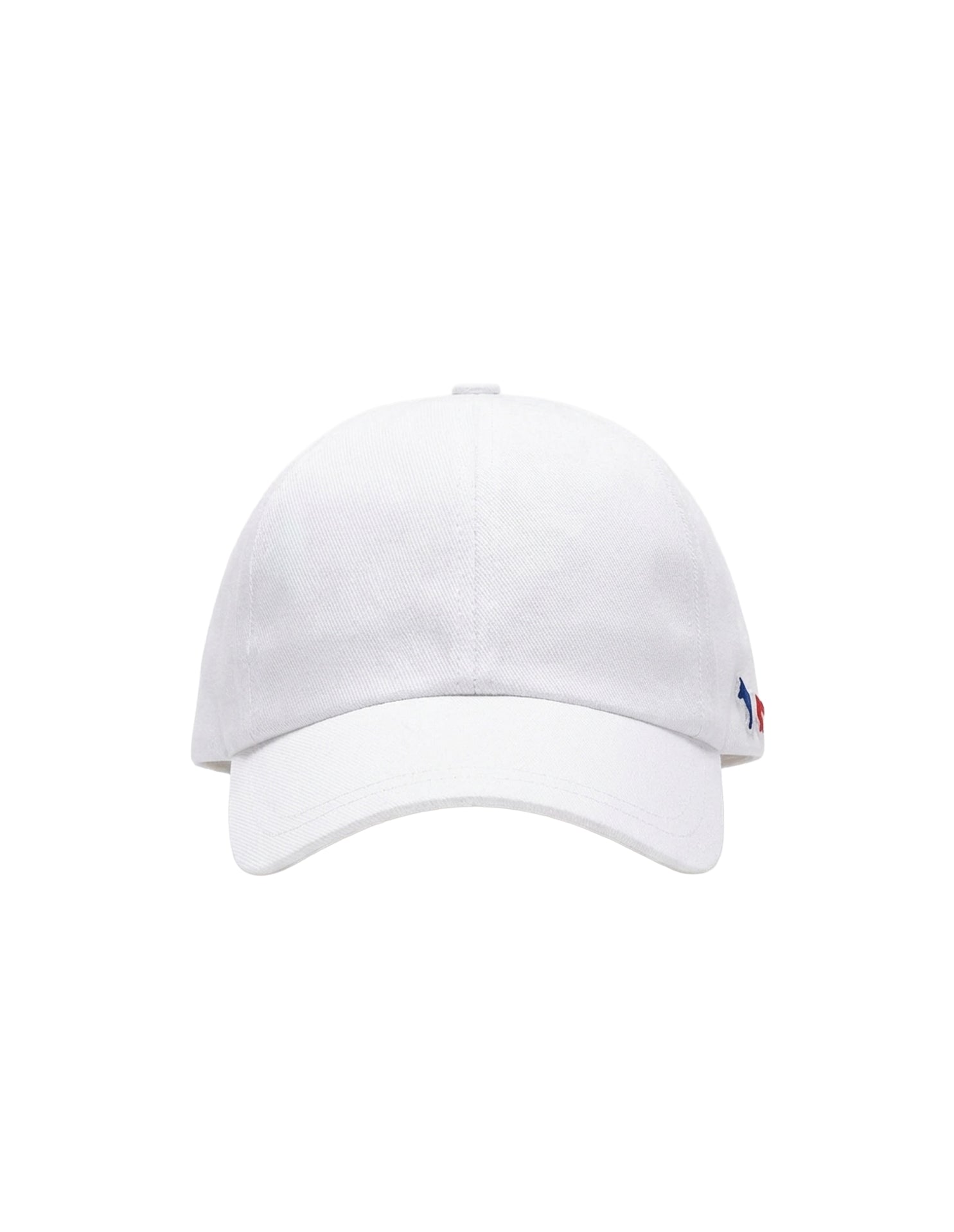 Cap with embroidered badge - White