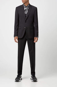Veste de costume Jeffery en laine - Dark Grey