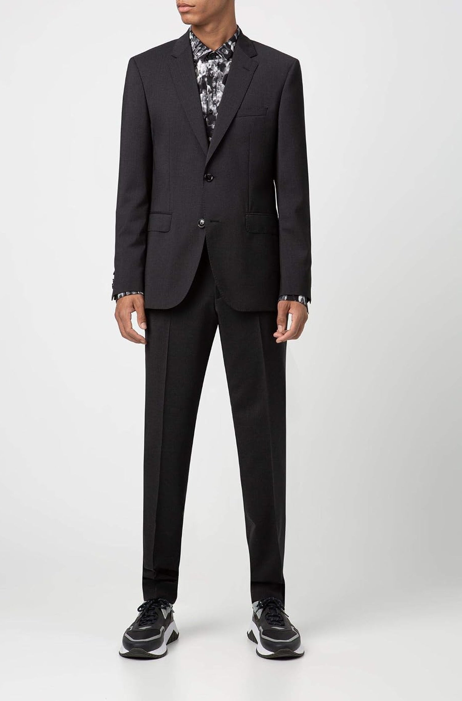Veste de costume Jeffery en laine - Dark Grey