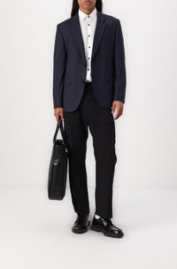 Veste de costume Jeffery en laine - Dark Blue
