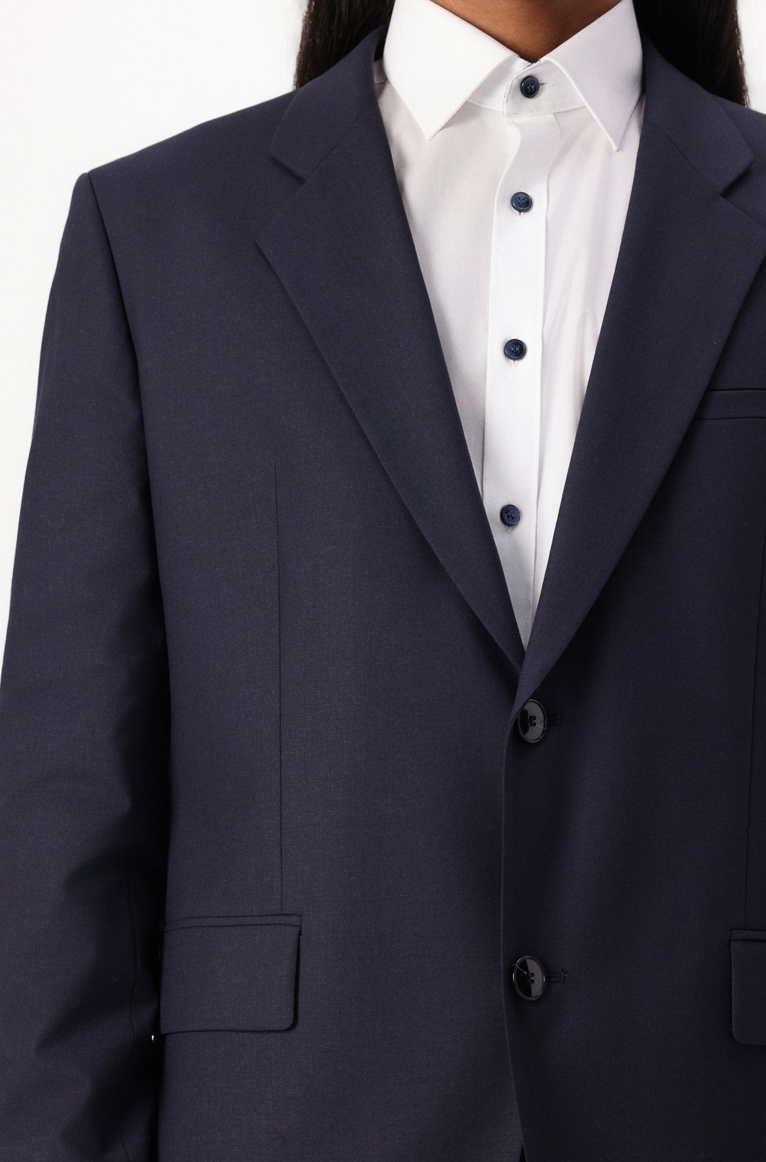 Veste de costume Jeffery en laine - Dark Blue