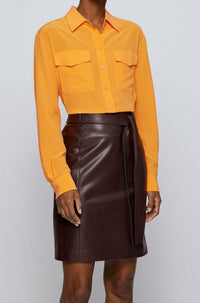 Blouse Biventi en soie - Open Yellow