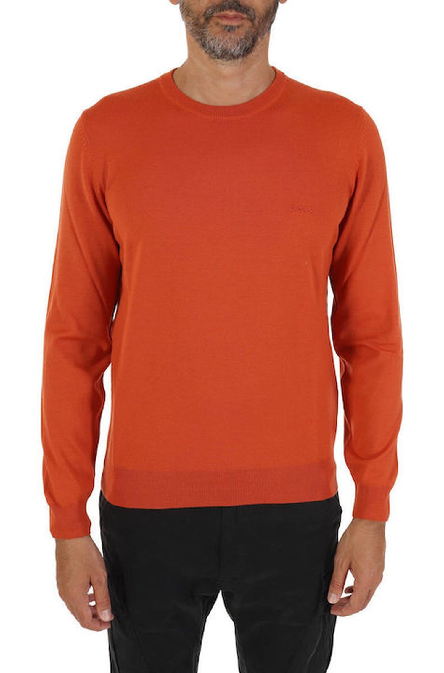 Pull Leno en laine - Dark Orange