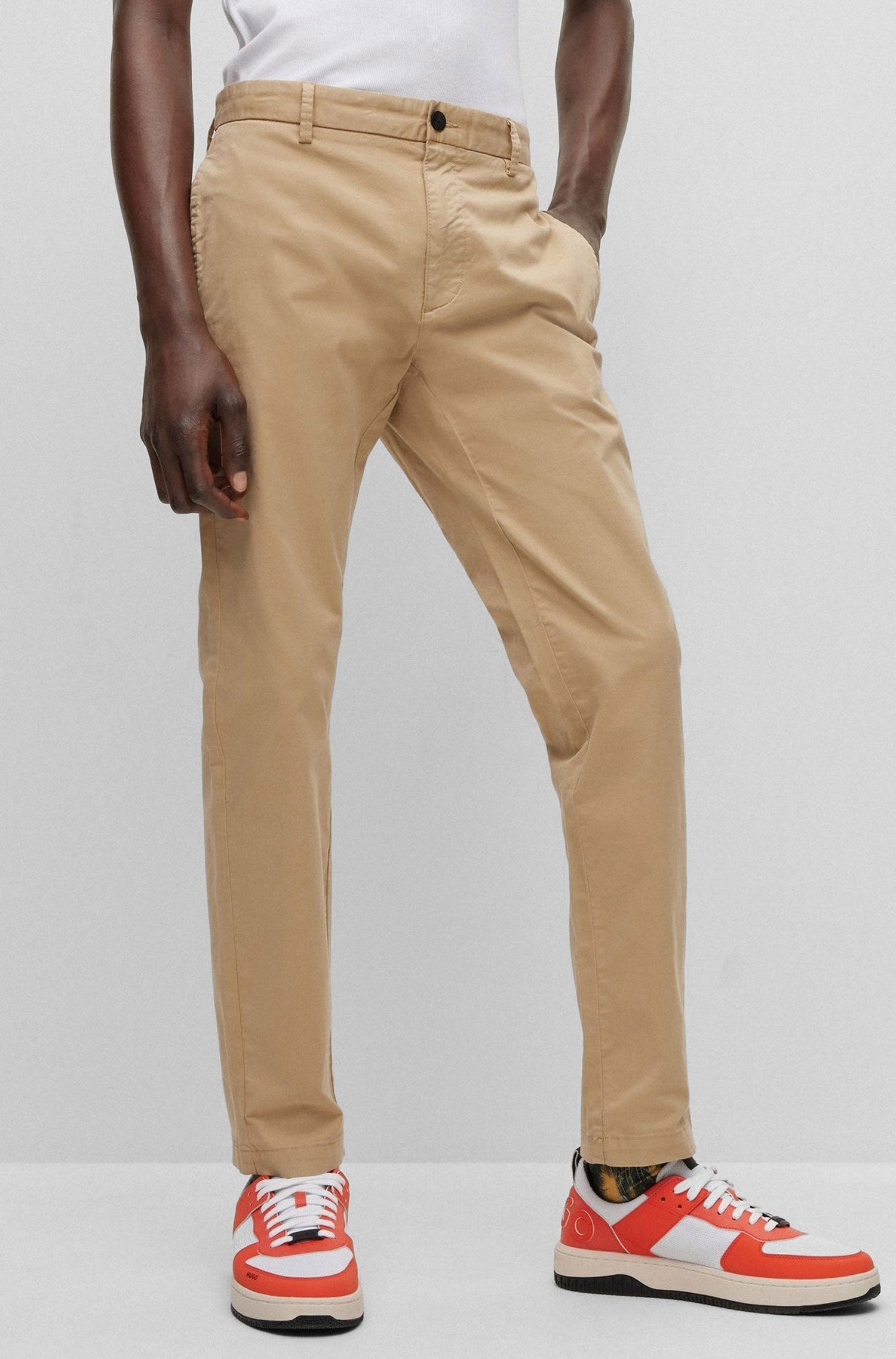 Pantalon David à plis - Medium Beige