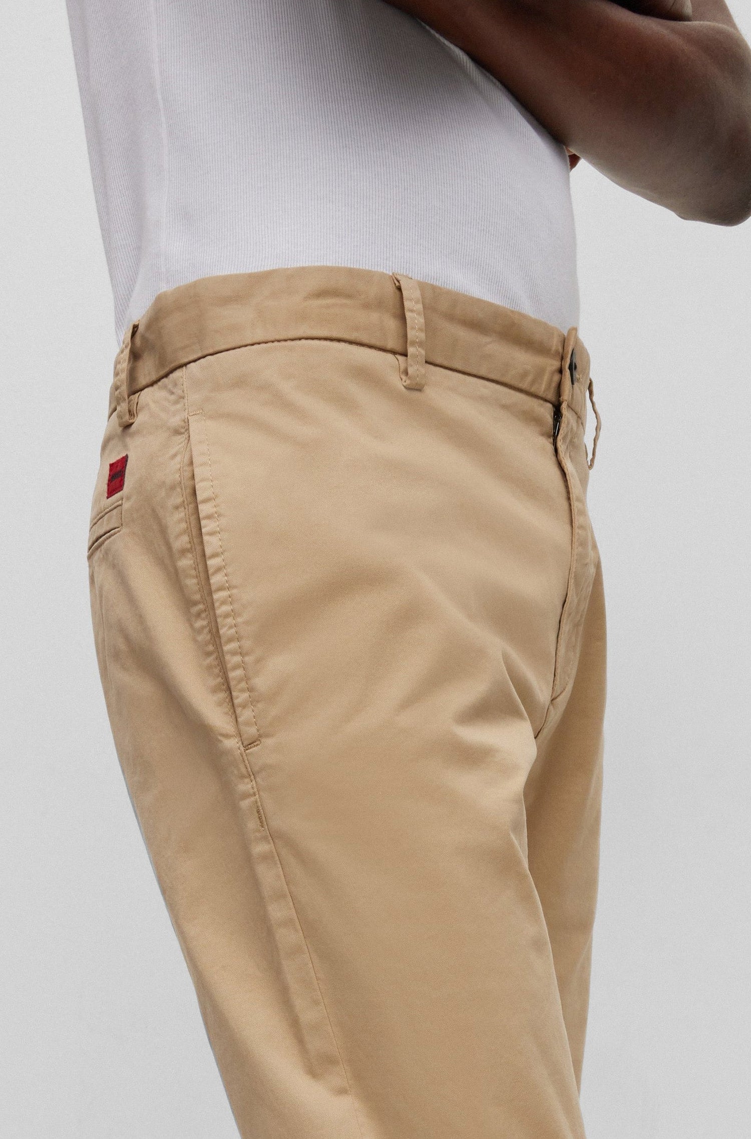Pantalon David à plis - Medium Beige