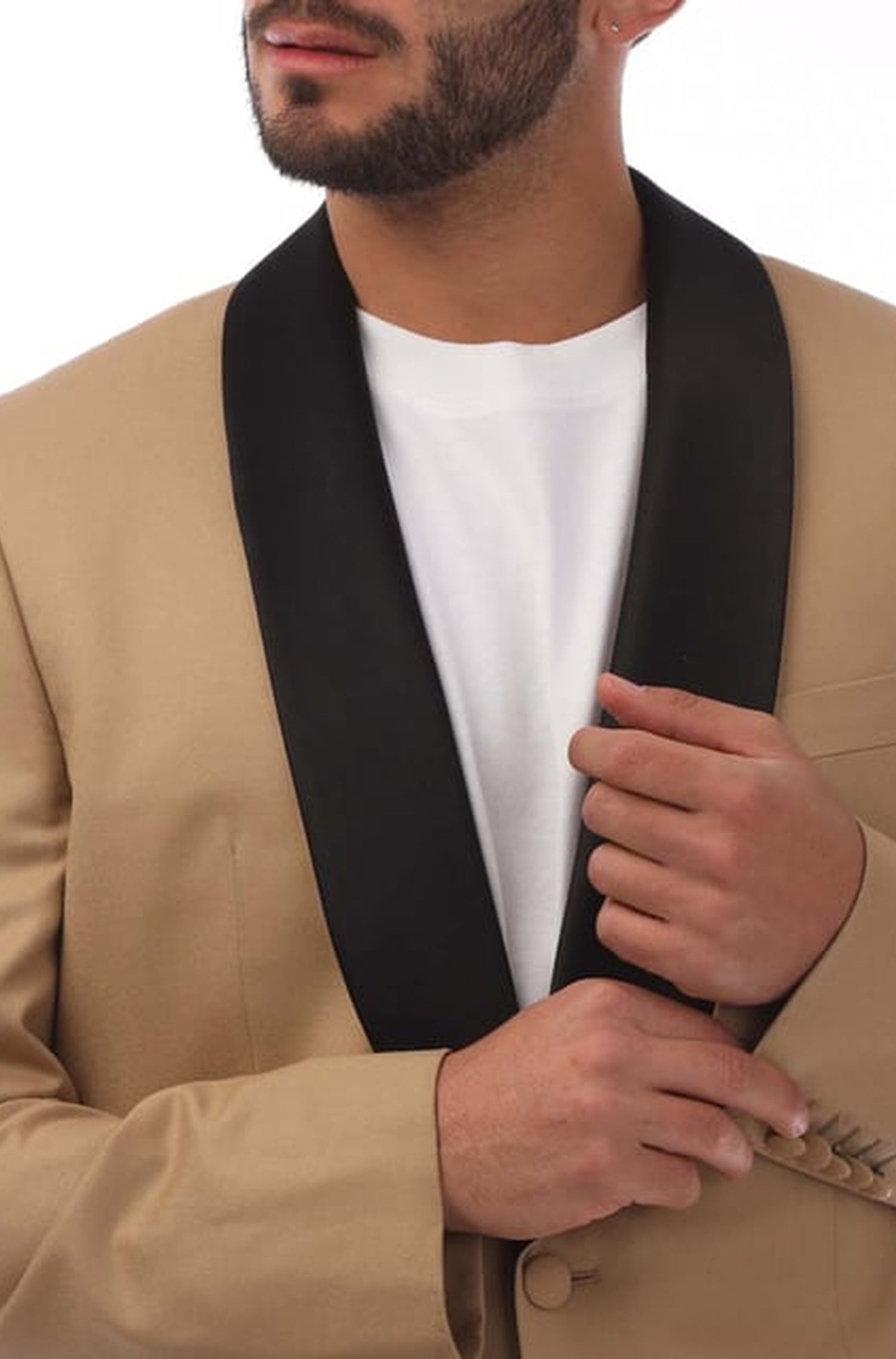 Veste de costume Harvers en laine - Medium Beige